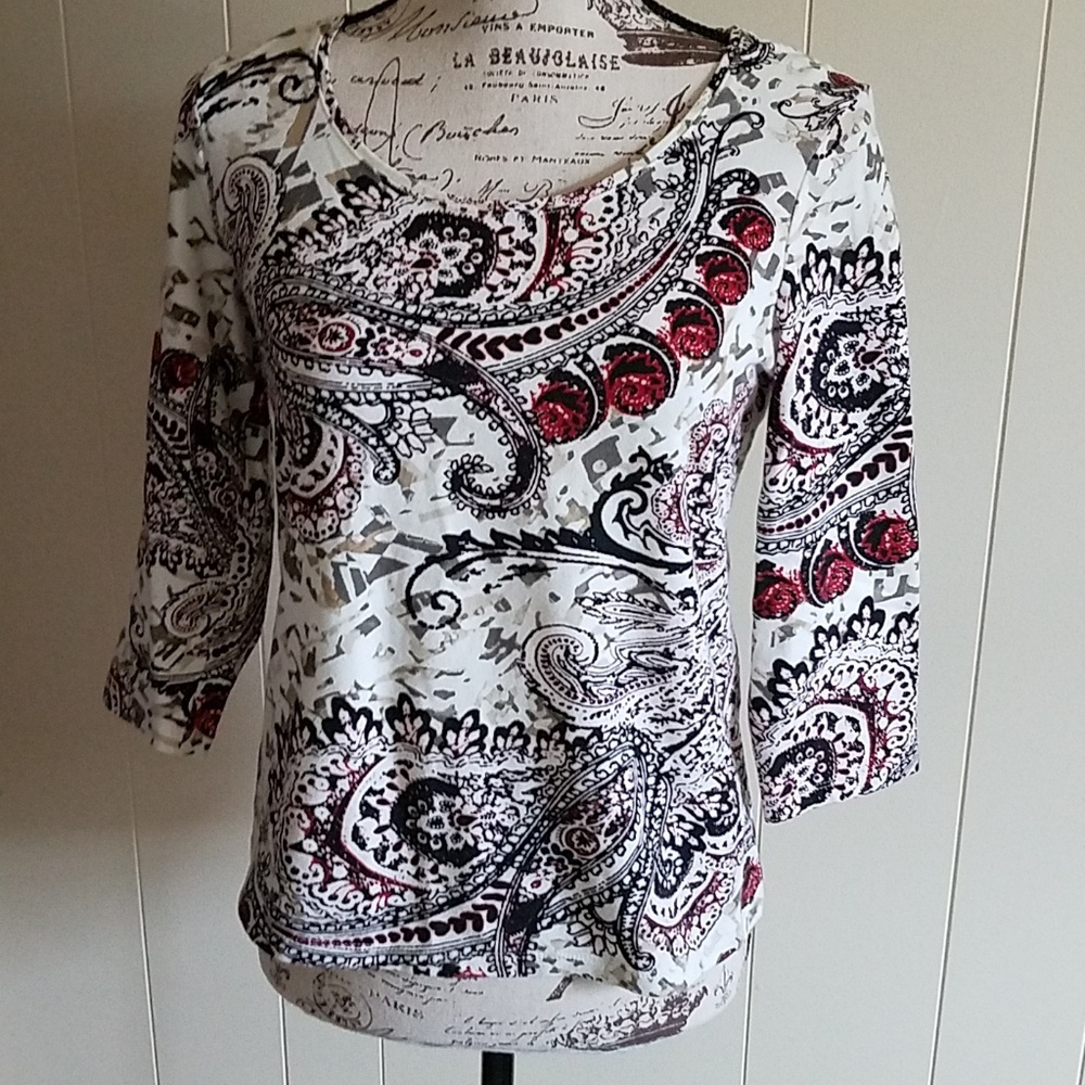 Chico's 3/4 Sleeve Women's Top